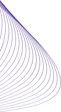 Abstract purple curved line pattern — a decorative background shape used for visual branding and design continuity on 24CyberSecurity site.